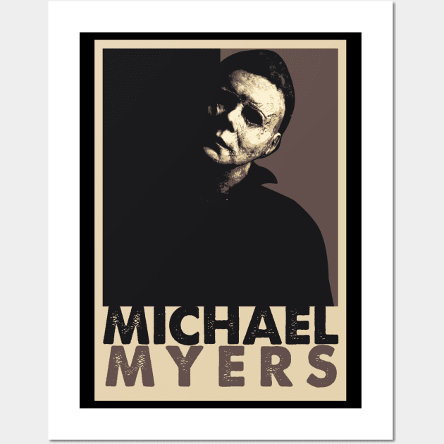 Michael Myers Pop Art Style Wall Art by mia_me